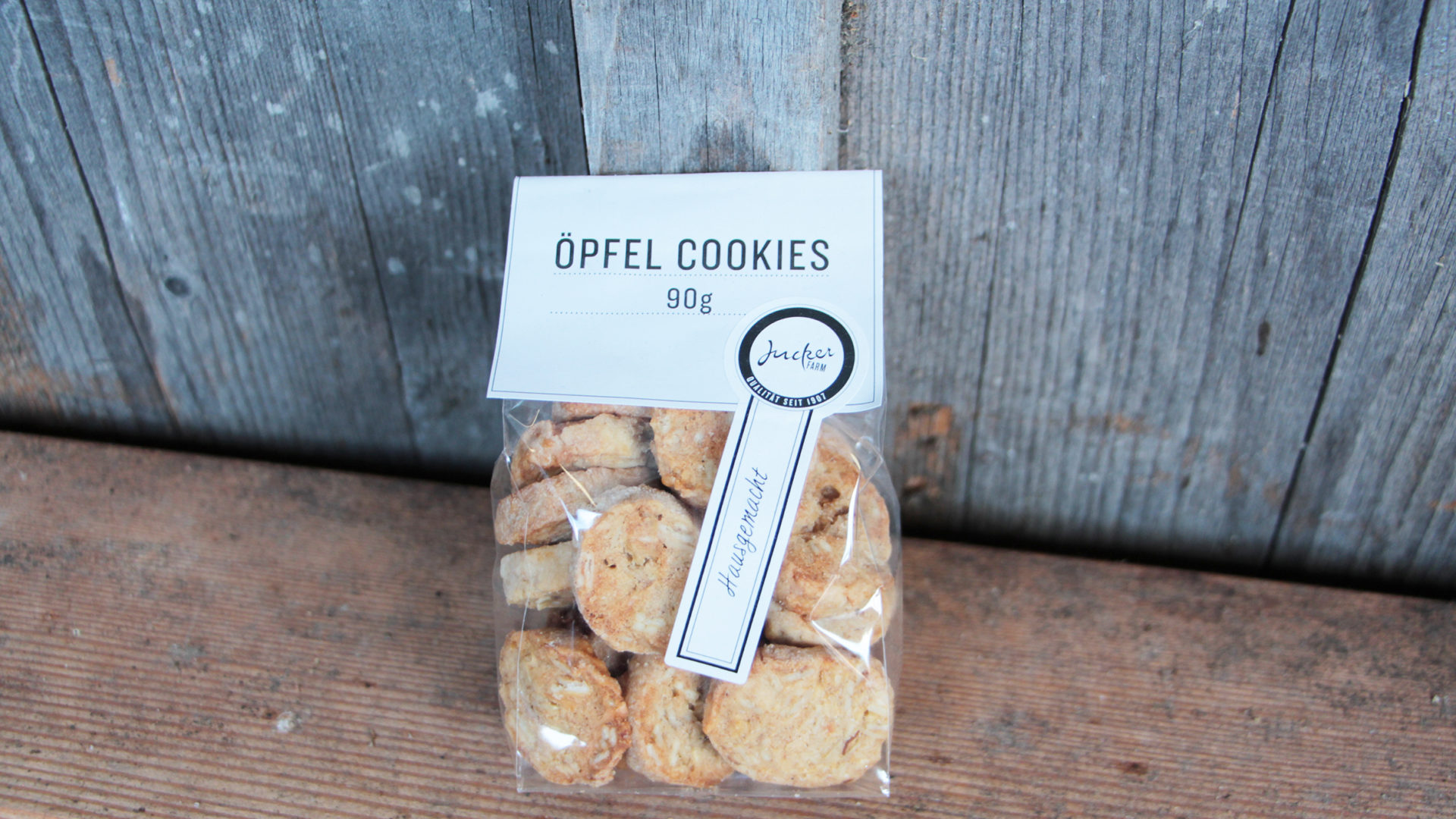 Apfel-Cookies im Päckli