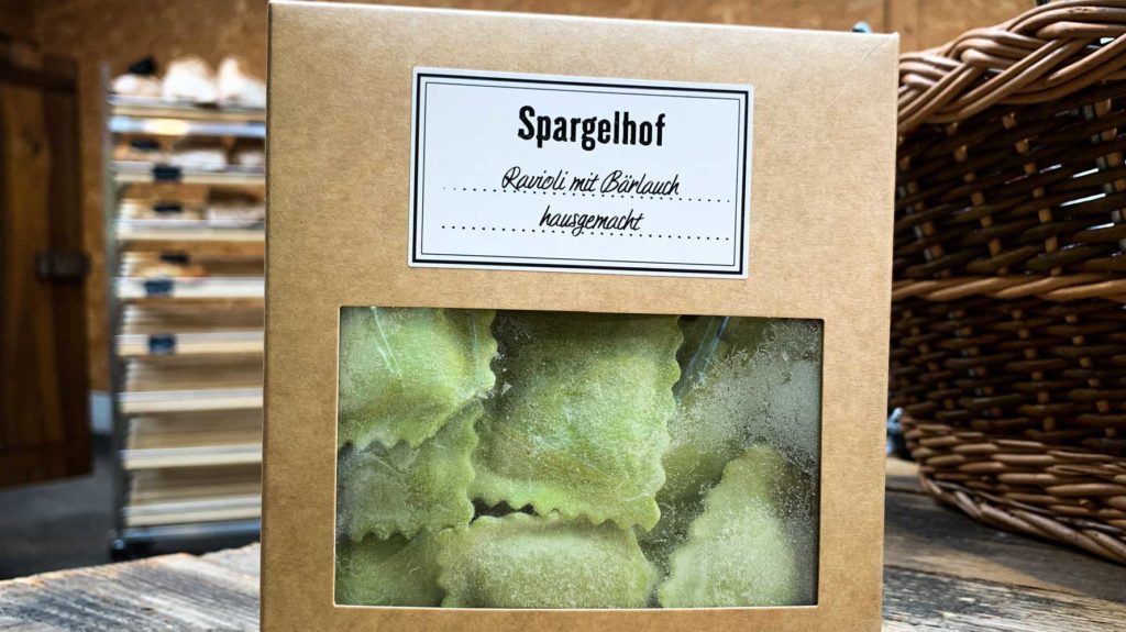 Bärlauchravioli tiefgekühlt