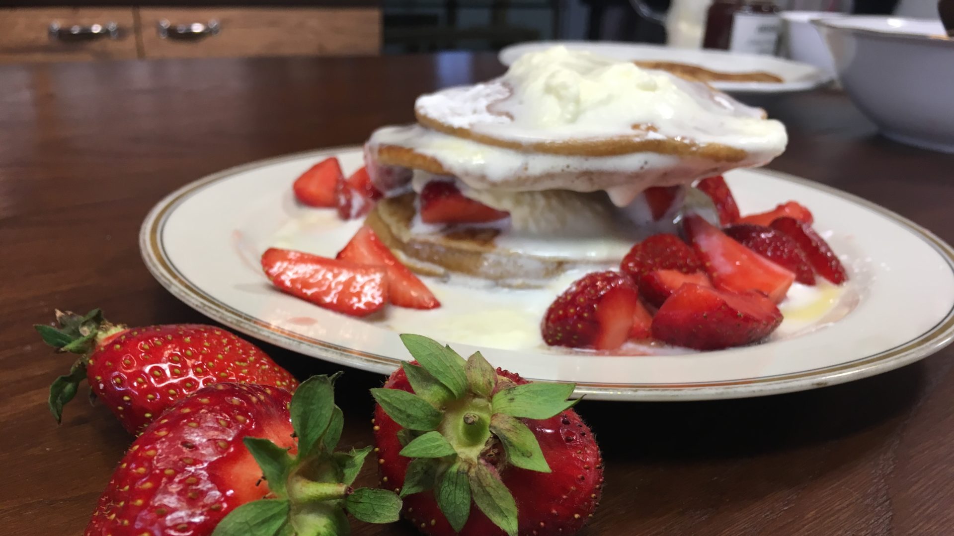 Erdbeer Pancakes