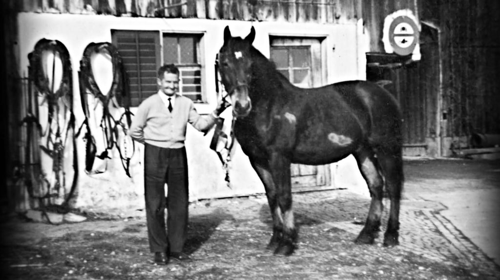 Walter Jucker mit Pferd