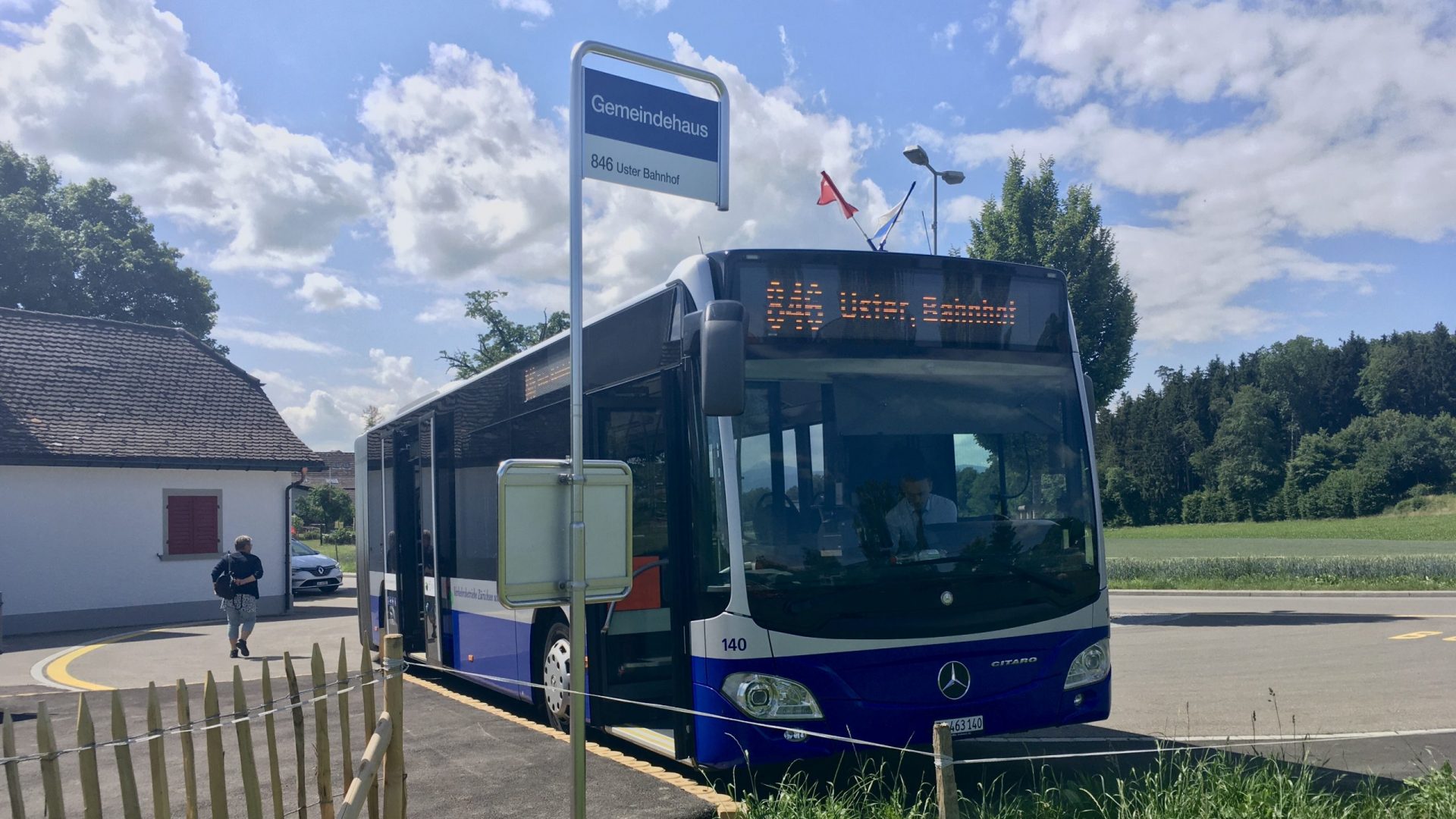 Der Bus von Uster nach Seegräben