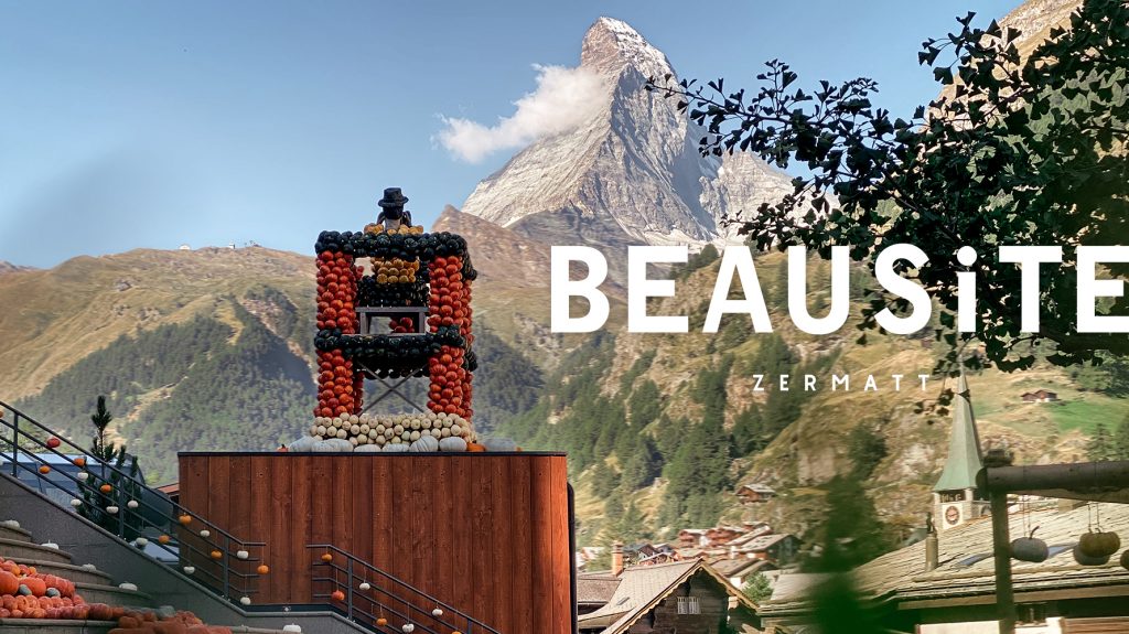 Kürbisausstellung Beausite Zermatt Wald