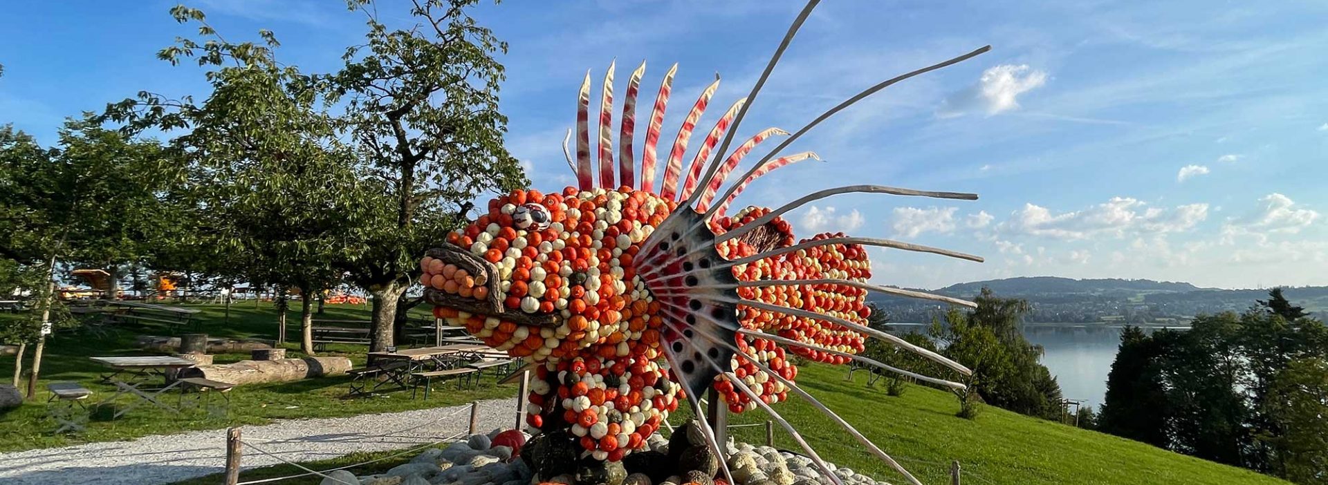 Kürbisausstellung Feuer Feuerfisch