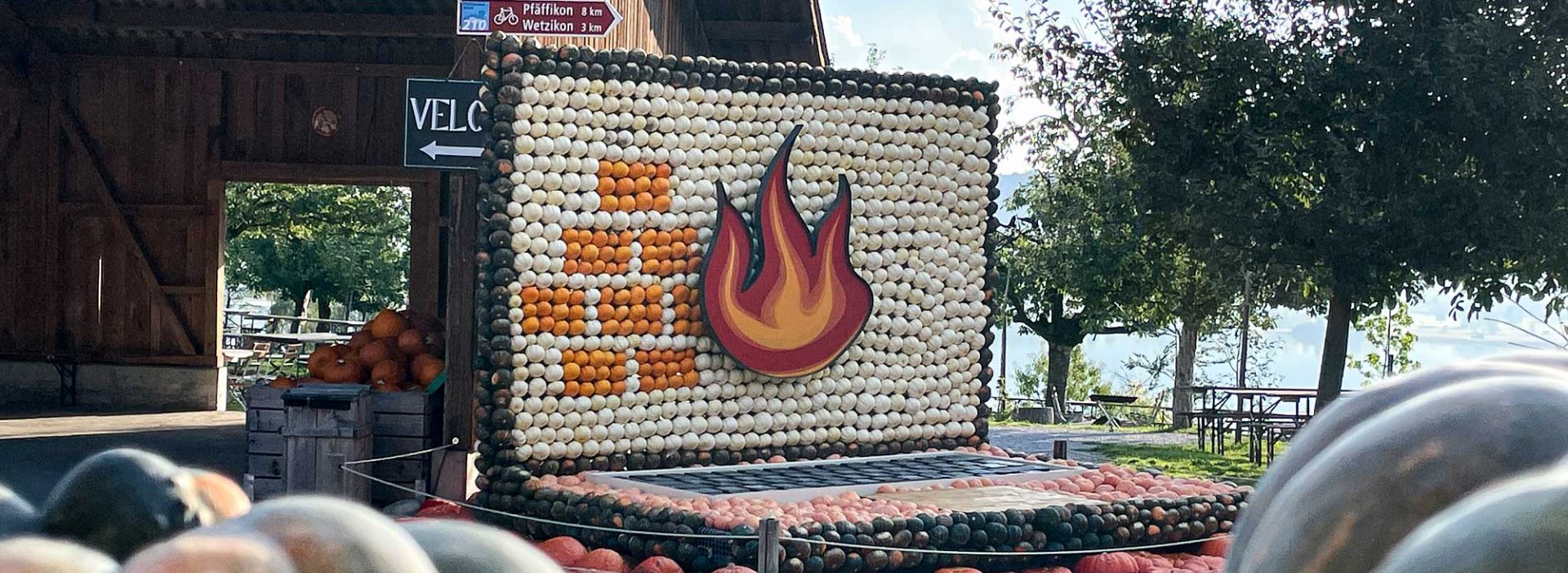 Kürbisausstellung Feuer Firewall
