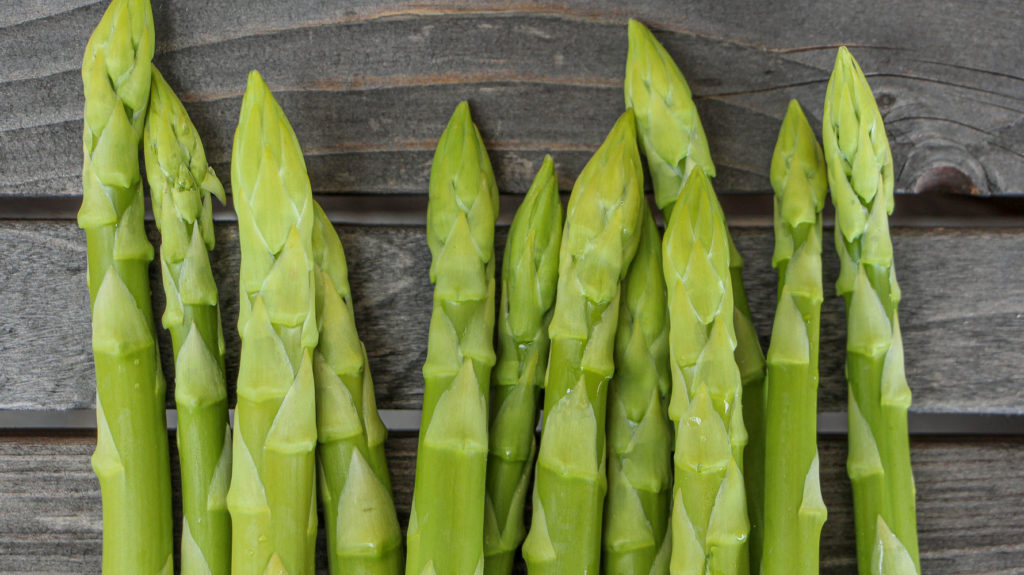 Grünspargel ohne Anthocyane