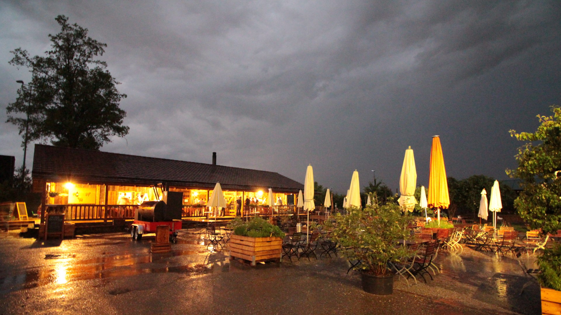 Schopf Eventlocation by night