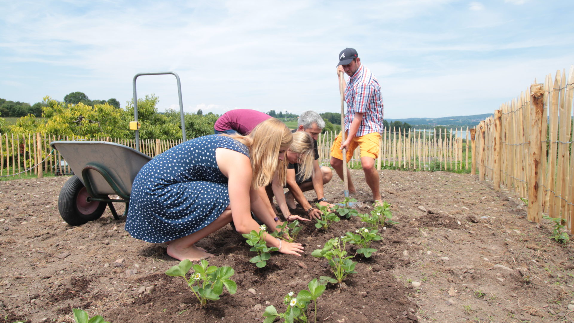 Teamarbeit im SeminarGarten