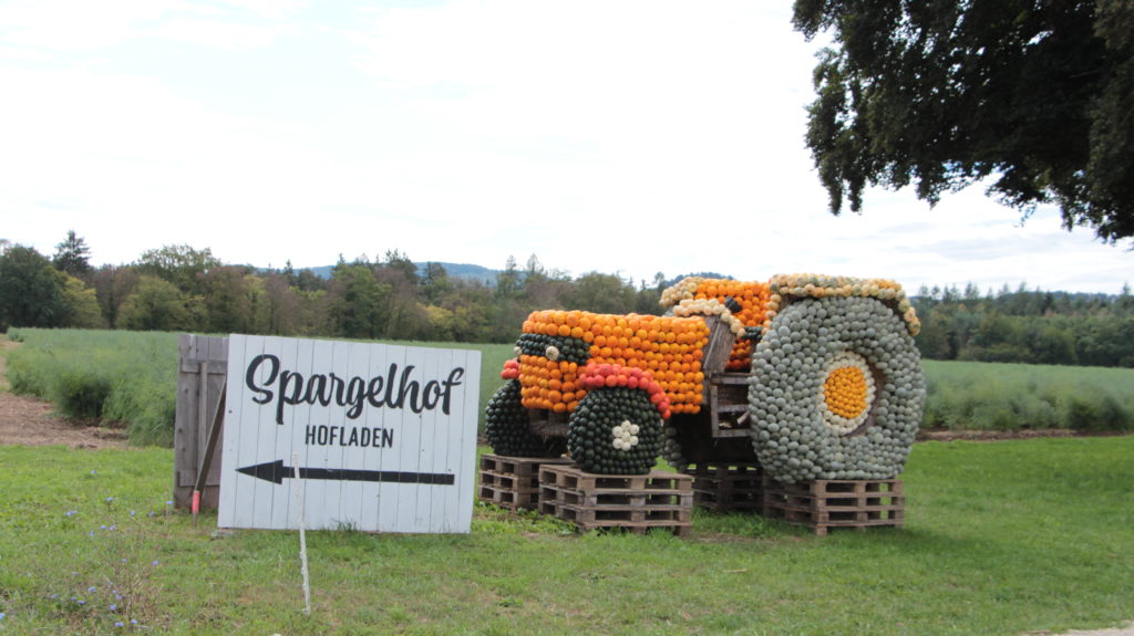 Spargelhof Kürbissaison Traktor