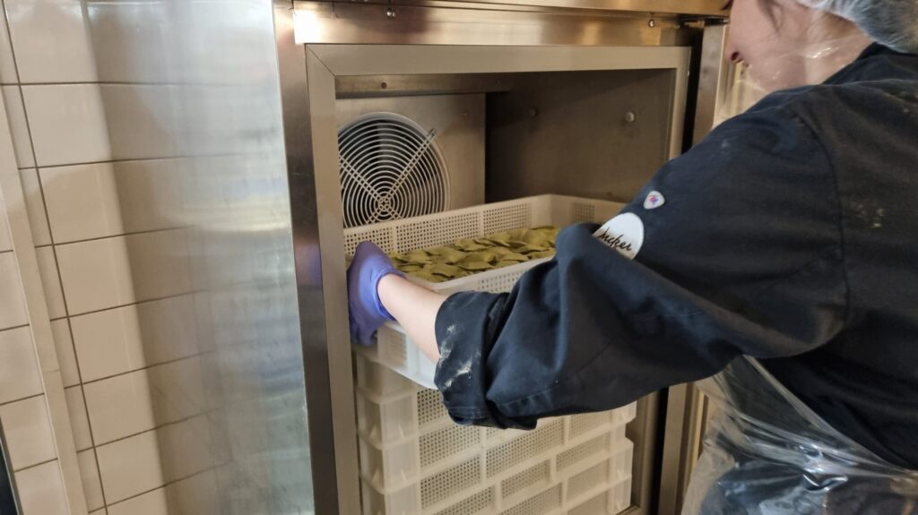 Bärlauchravioli im Gefrierer