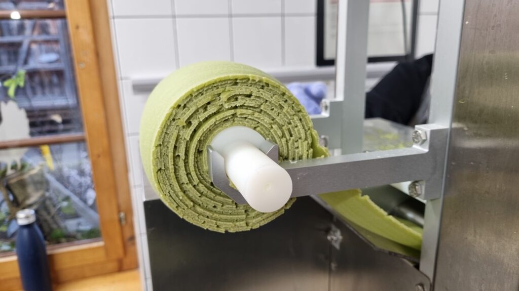 Ravioliteig aufgerollt