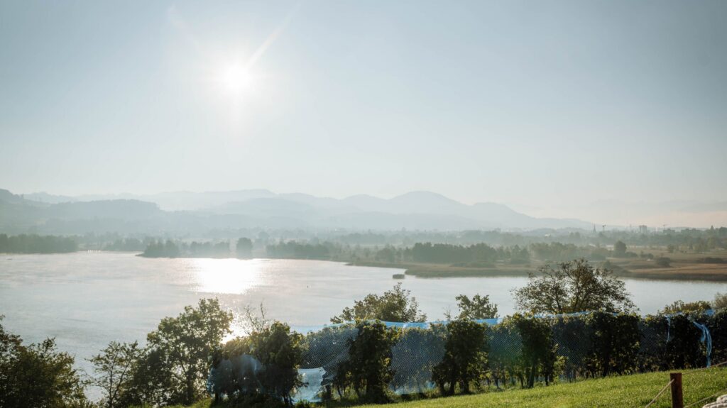 Aussicht auf den Pfäffikersee vom Juckerhof