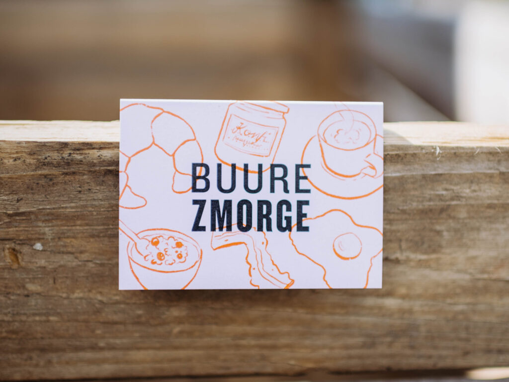 Geschenkkarte für einen Buurezmorge
