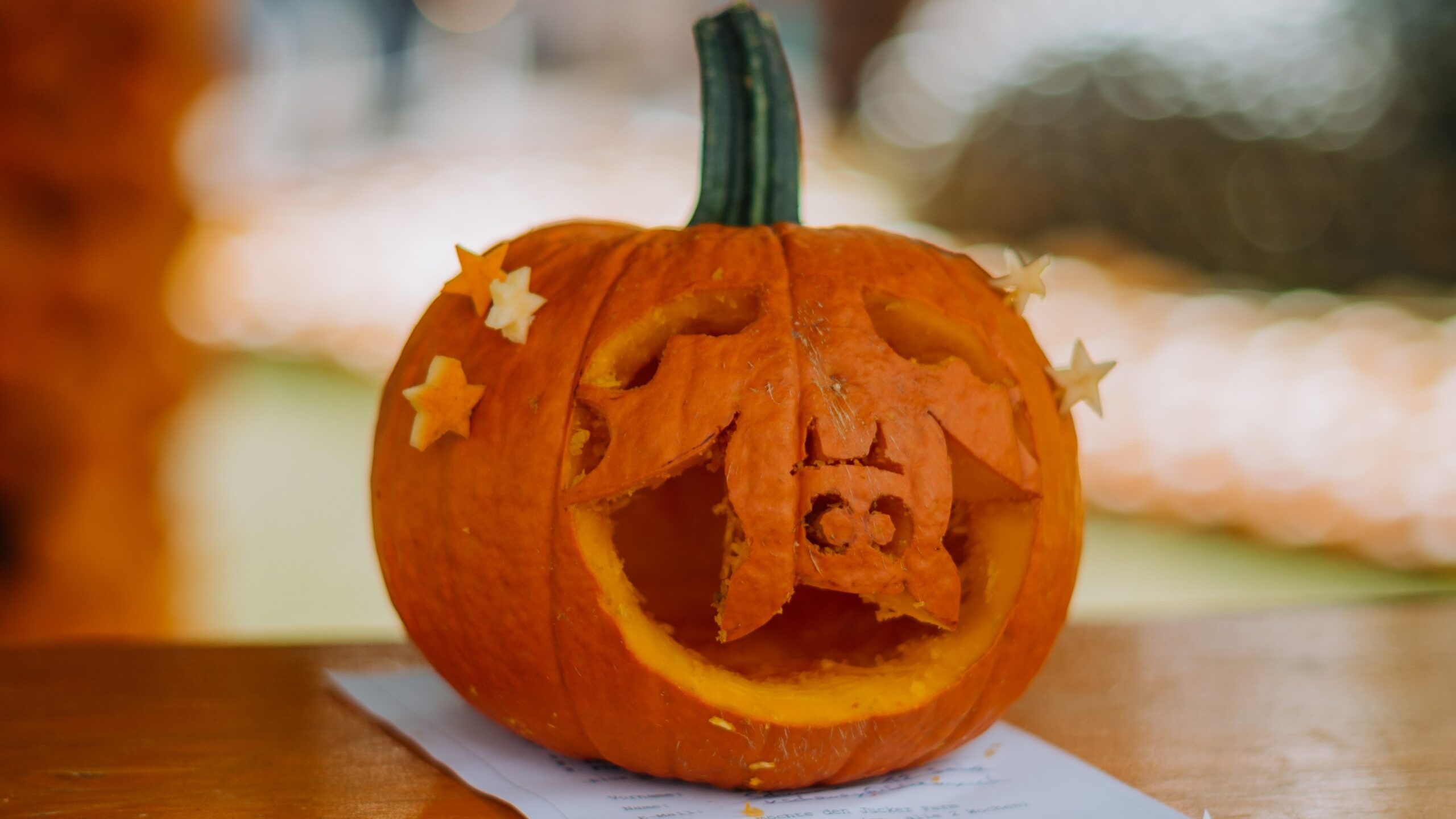 Halloweenkürbis Fledermaus