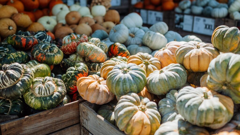 Kürbis Markt auf dem Spargelhof