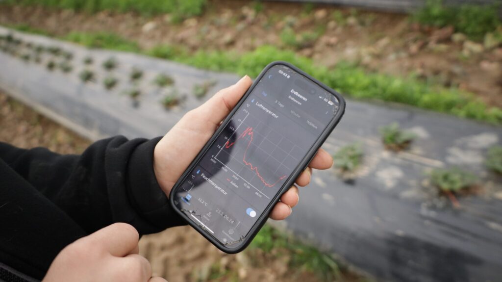 Sensordaten auf Smartphone