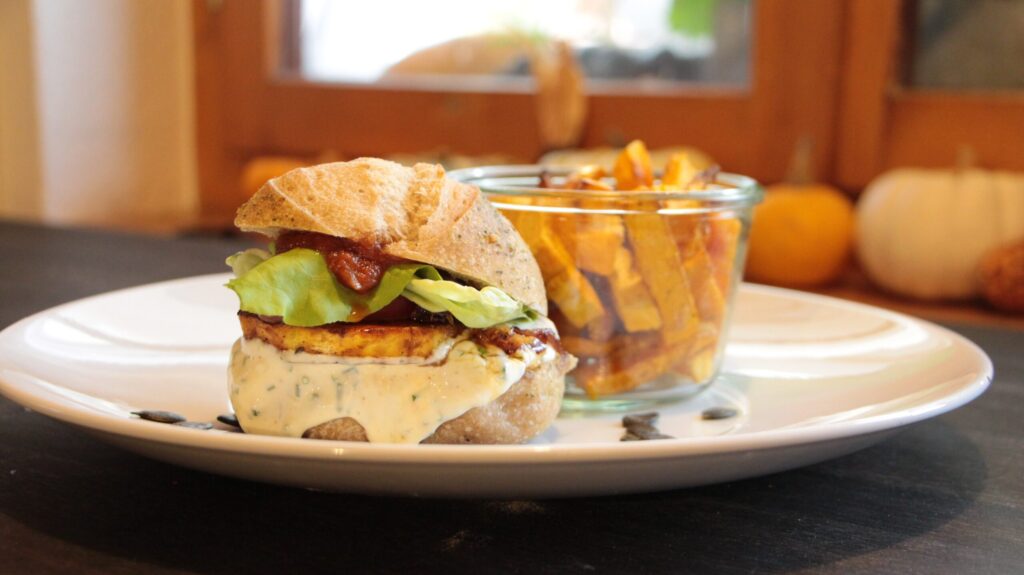 Kürbis Burger