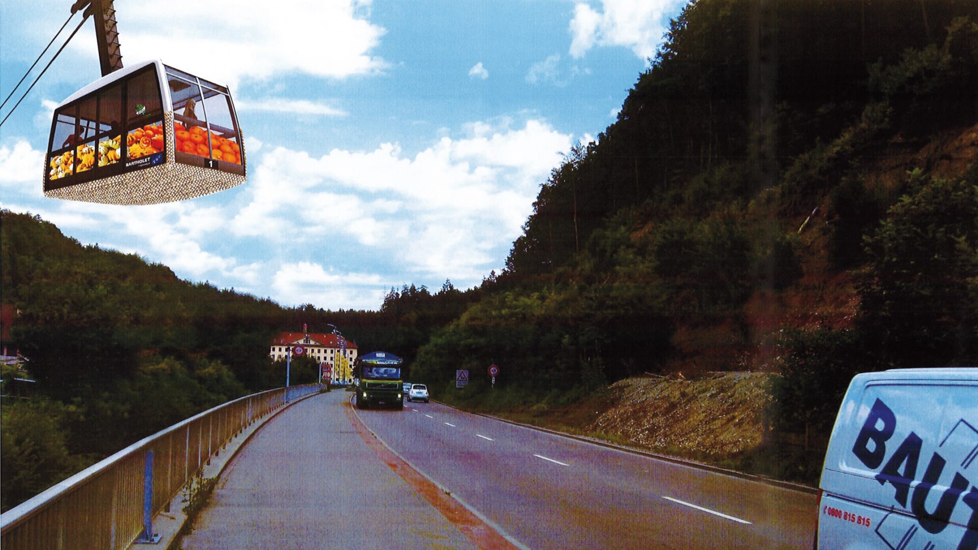 Visualisierung Seilbahn nach Seegräben