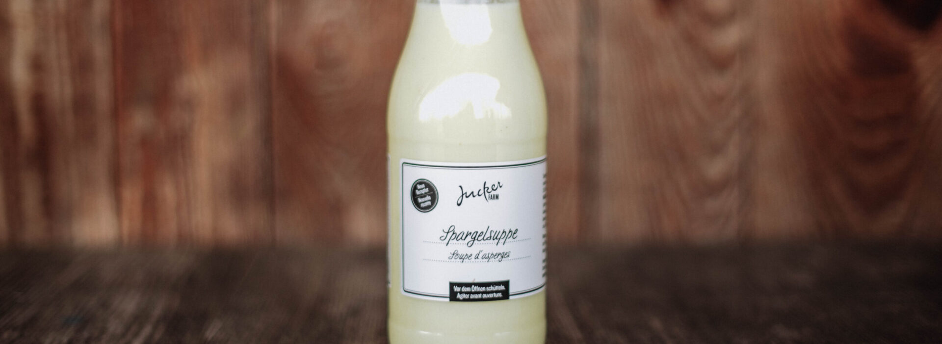 Spargelsuppe im Glas